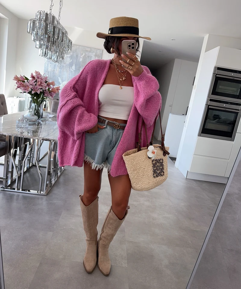 Cardigan Ray Pink