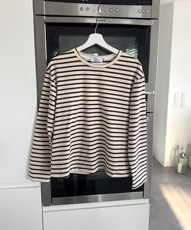 Pullover Hanaia Streifen Braun Beige