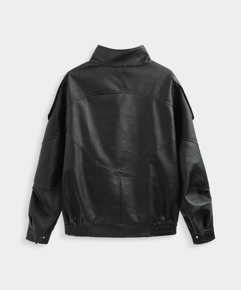 Kunstleder Jacke Rina Schwarz