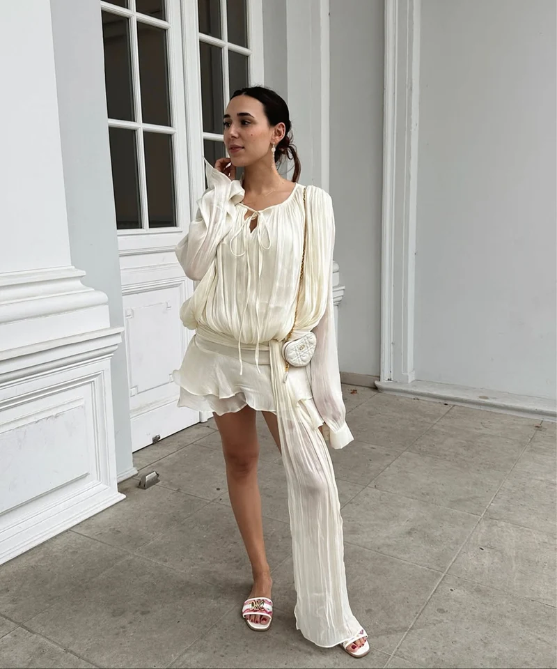 Mini Kleid Laisa Beige