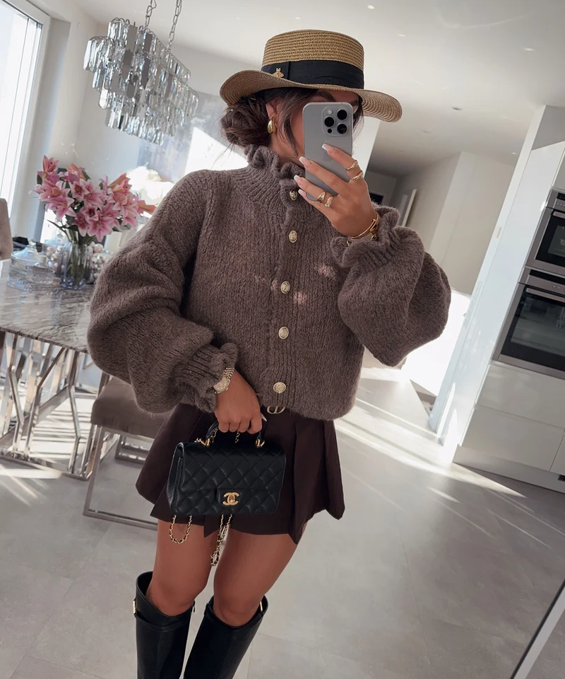 Cardigan Milena Hellbraun