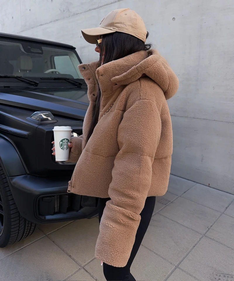 Teddy Fell Jacke Aila Camel