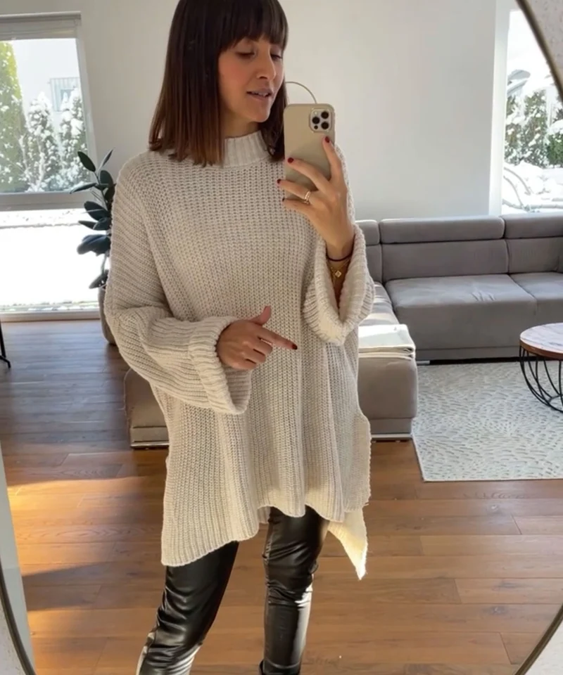 Oversize Pullover Elsa Beige