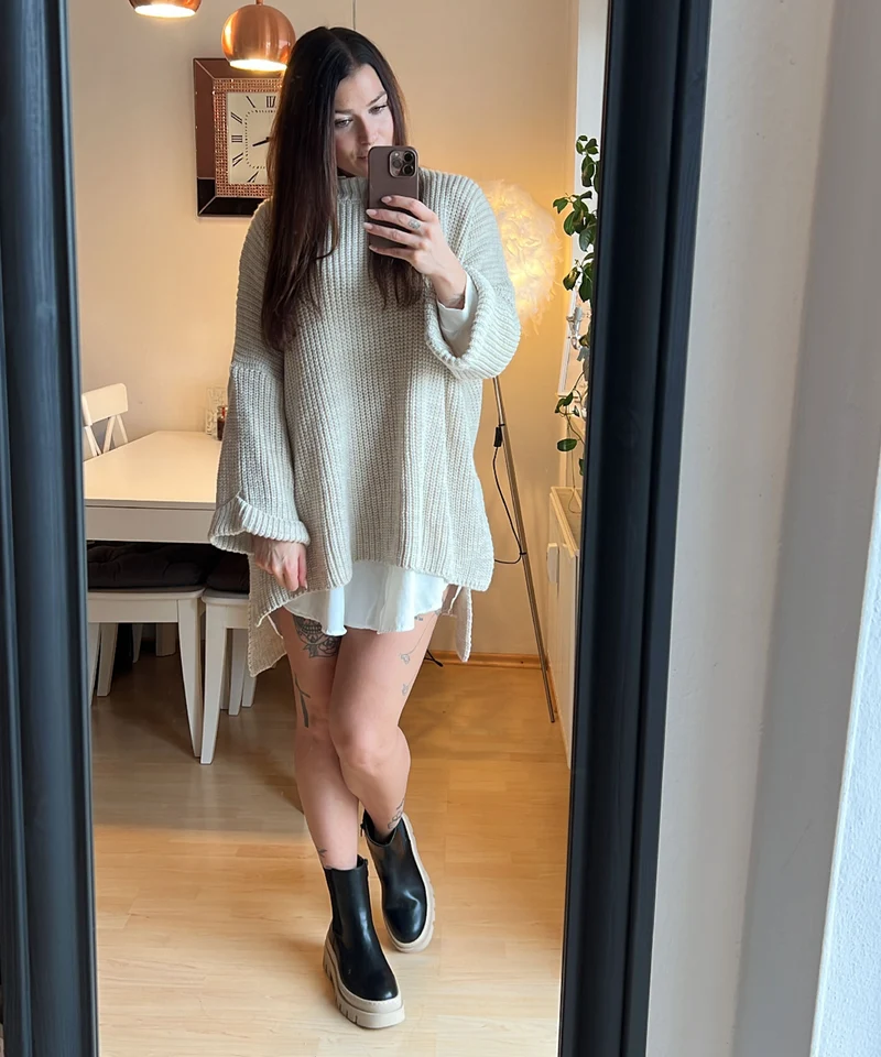 Oversize Pullover Elsa Beige