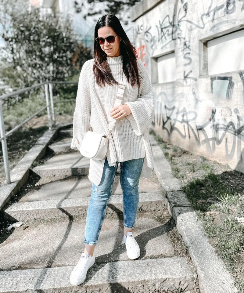 Oversize Pullover Elsa Beige