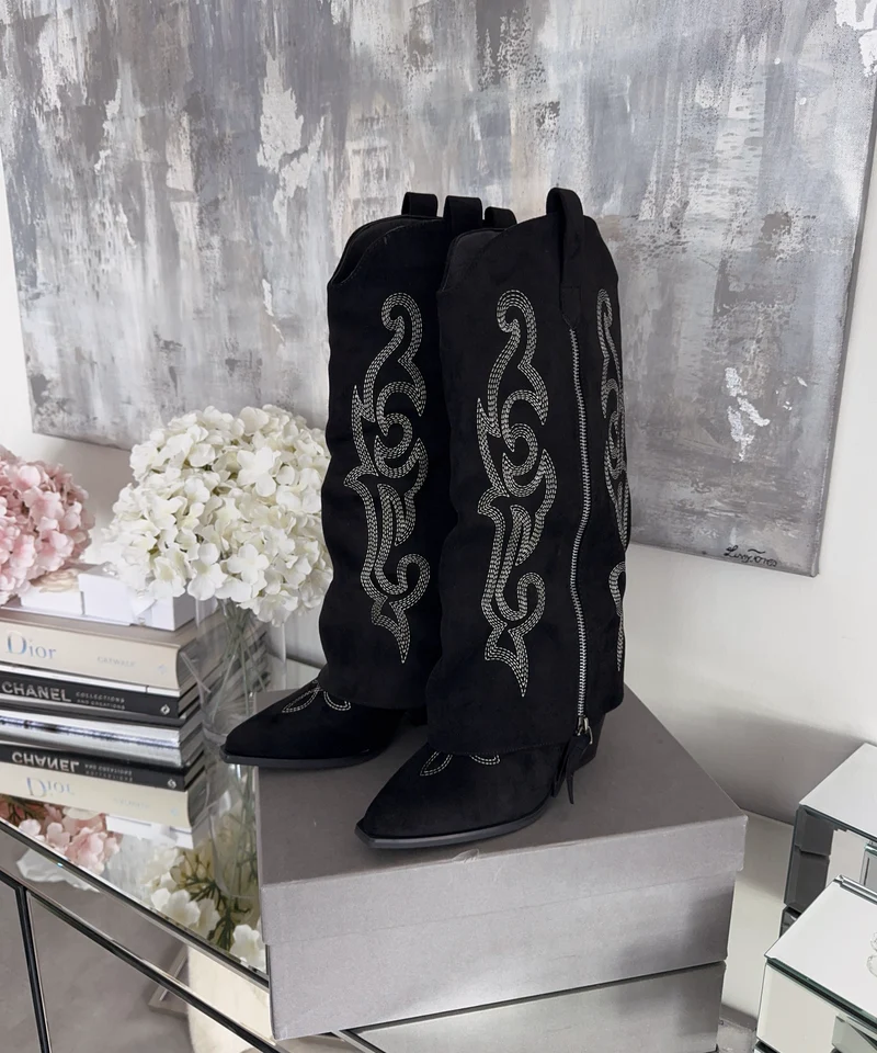 Cowboy Stiefel Lavinia Schwarz