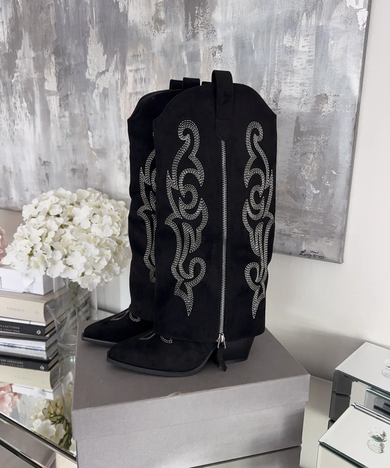 Cowboy Stiefel Lavinia Schwarz
