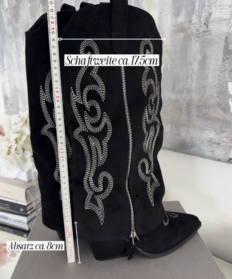 Cowboy Stiefel Lavinia Schwarz