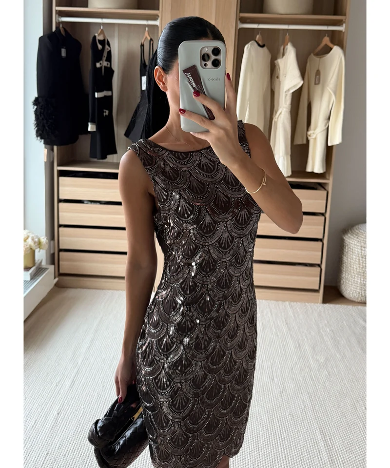 Kleid Garbiela Braun
