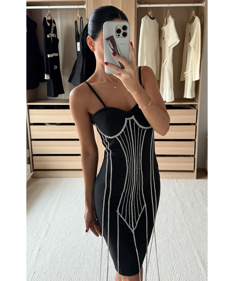 Mini Kleid Kristiana Schwarz