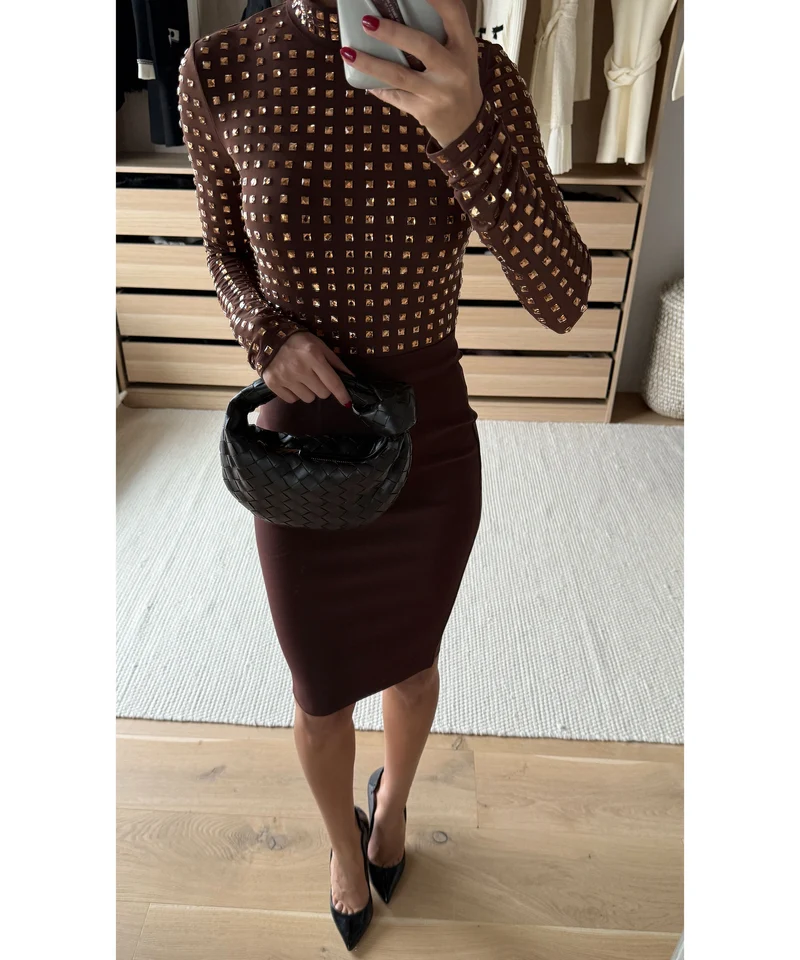 Kleid Yania Braun