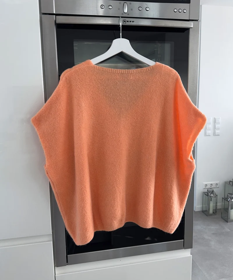 Kurzarm Cardigan Liz Orange