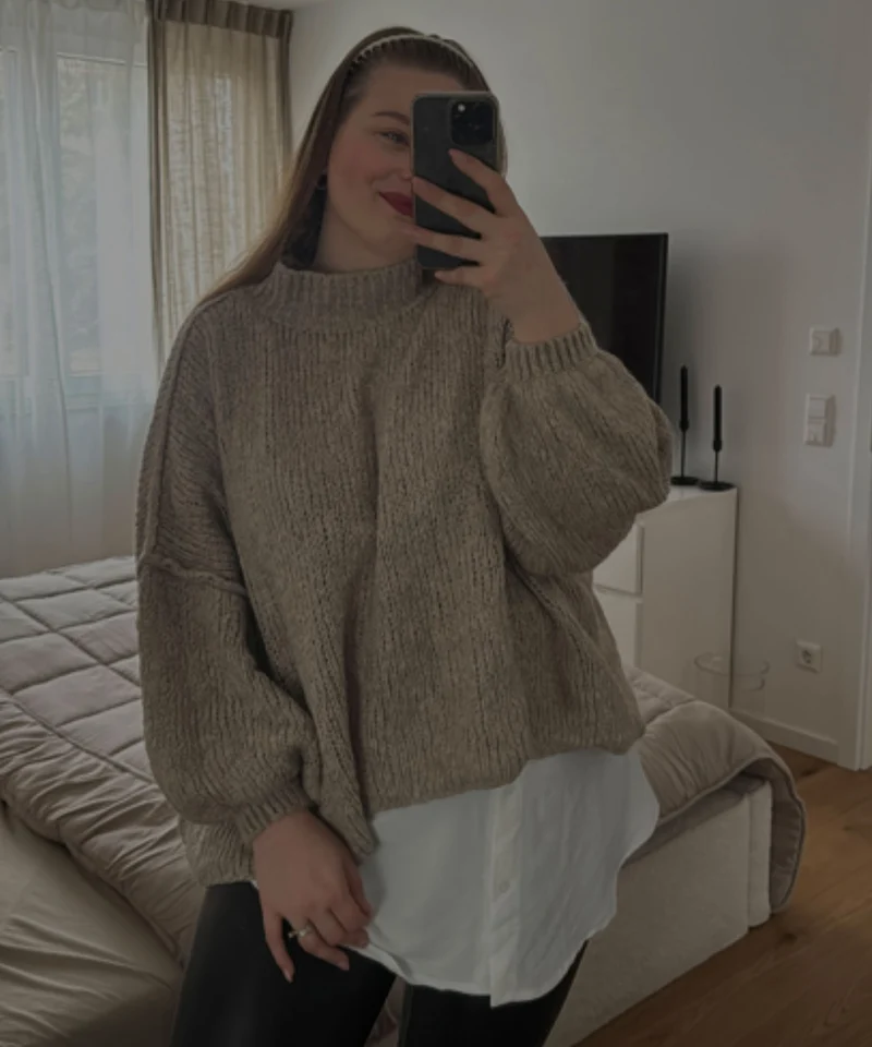 Oversize Pullover Nata Taupe