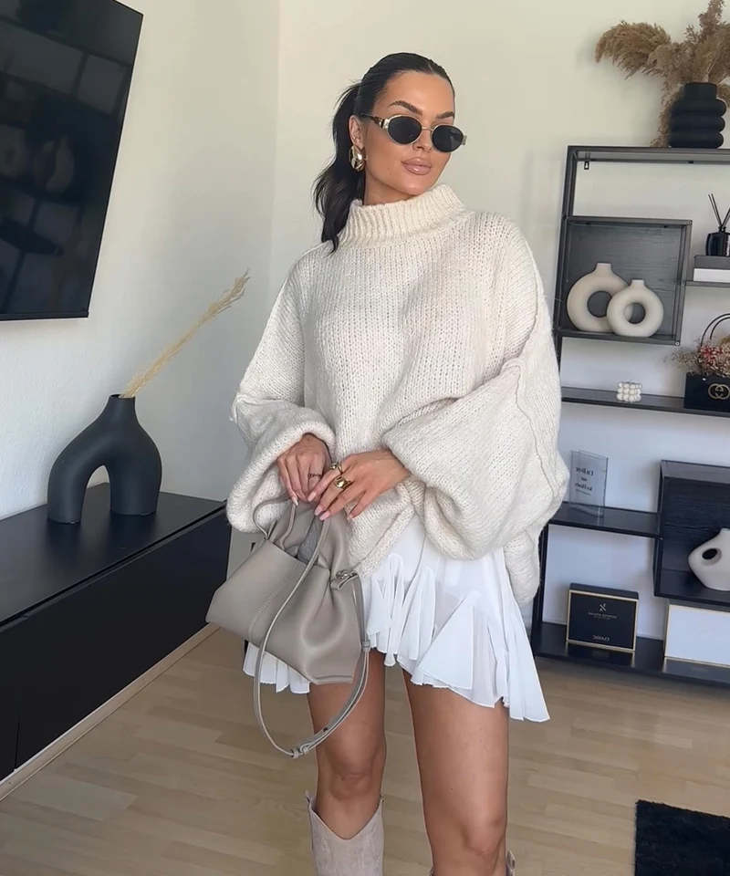 Oversize Pullover Nata Beige