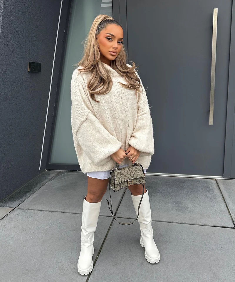 Oversize Pullover Nata Beige