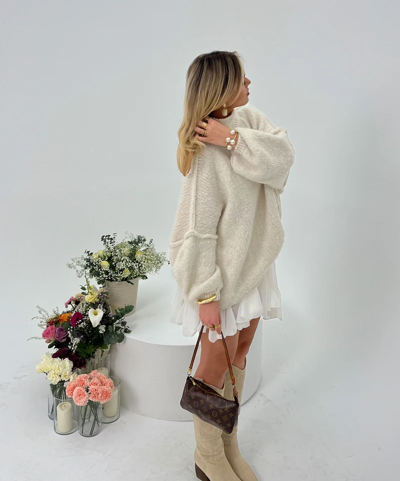 Oversize Pullover Nata Beige
