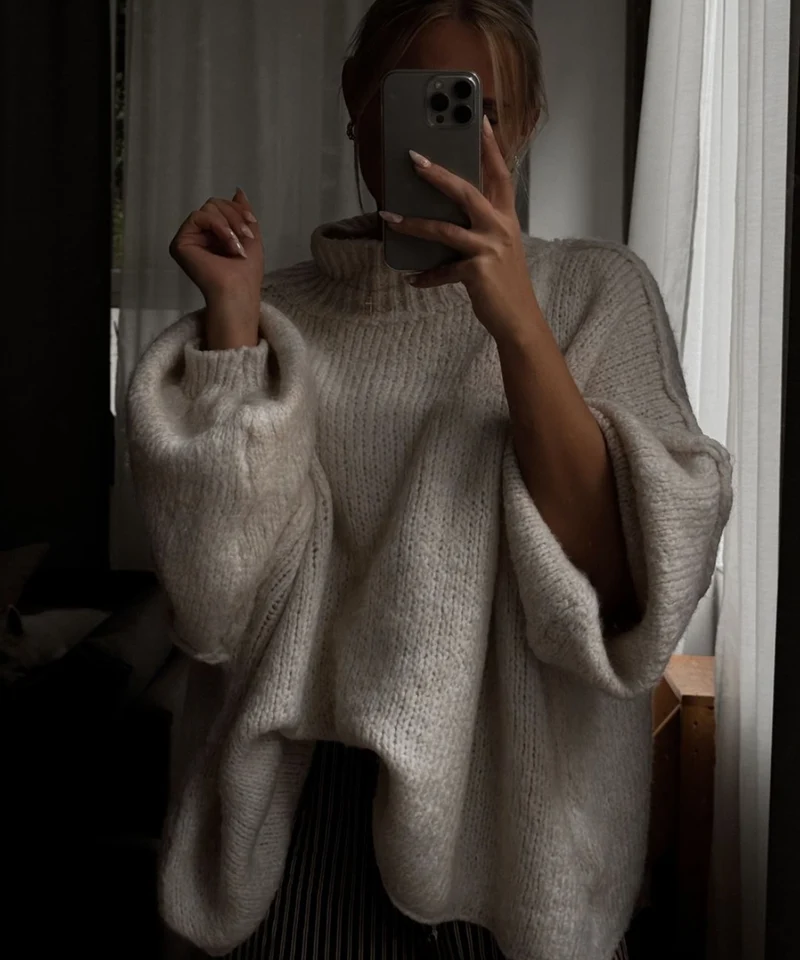 Oversize Pullover Nata Beige