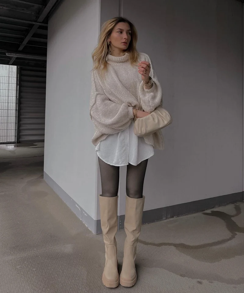 Oversize Pullover Nata Beige
