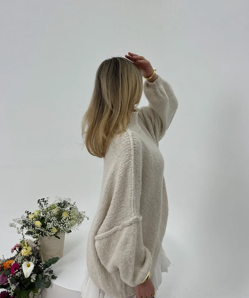 Oversize Pullover Nata Beige