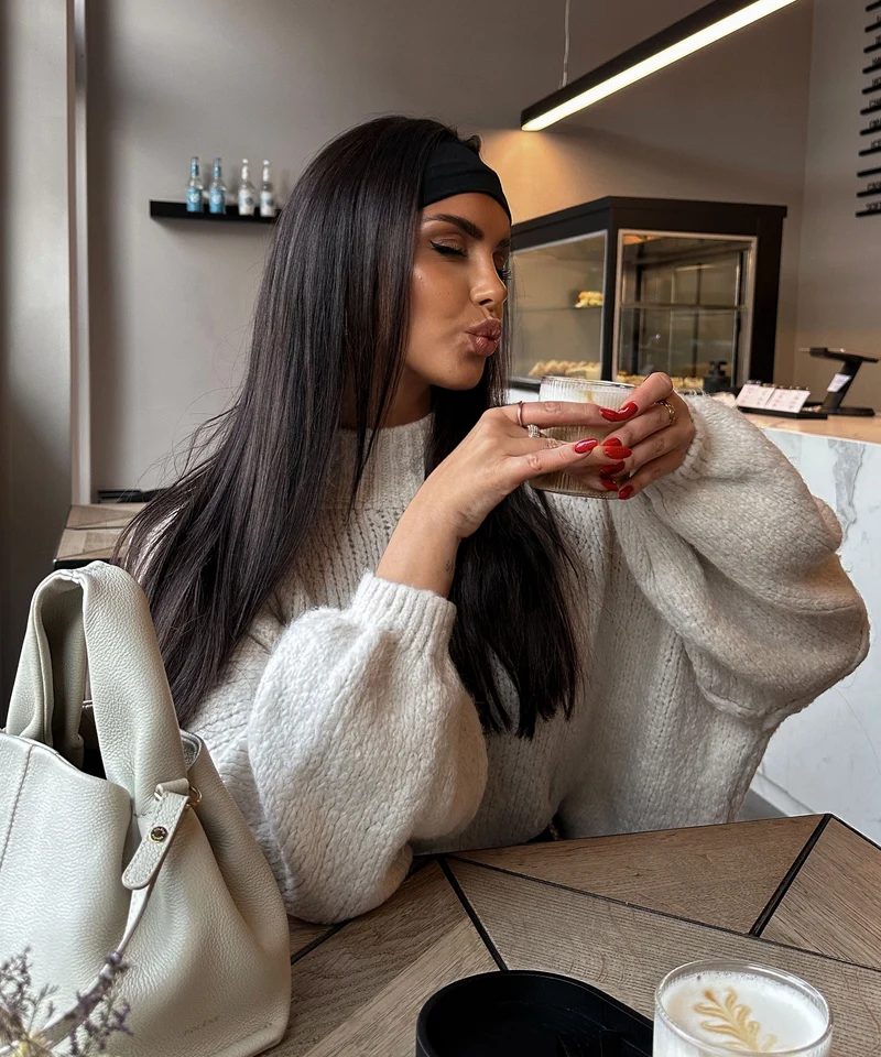 Oversize Pullover Nata Beige