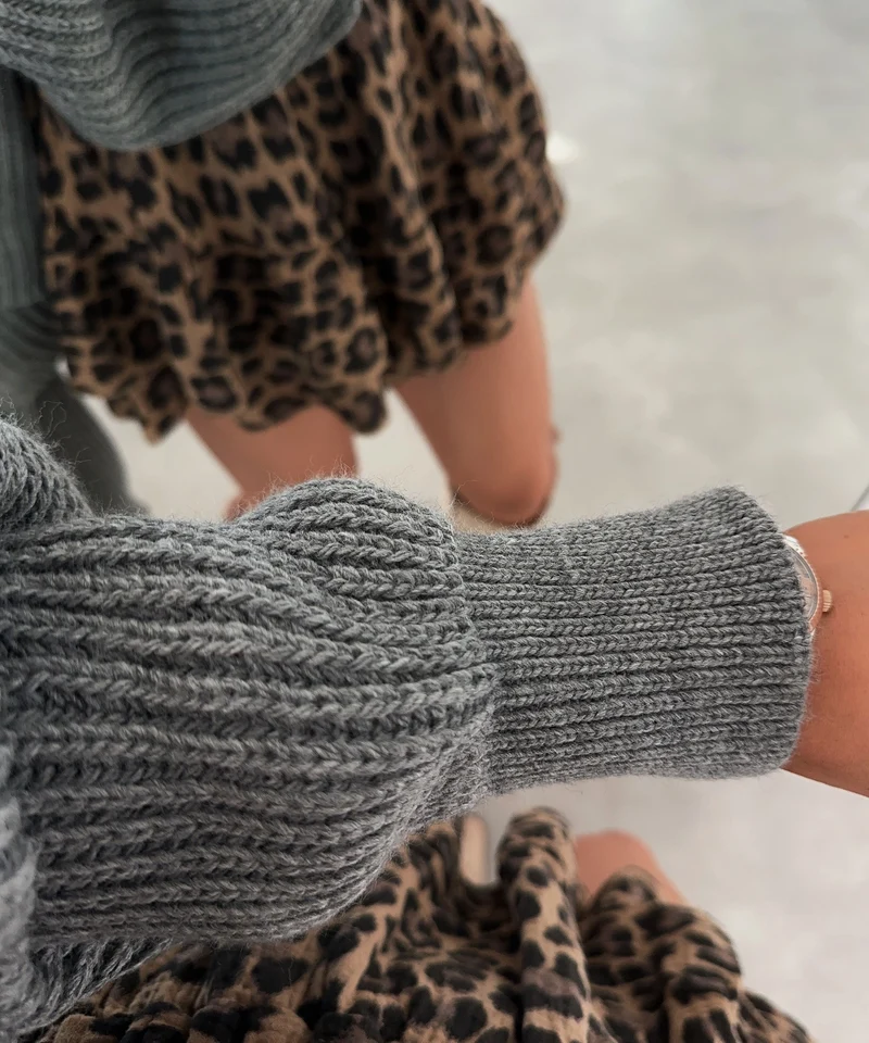 Rollkragen Pullover Yeni Dunkelgrau