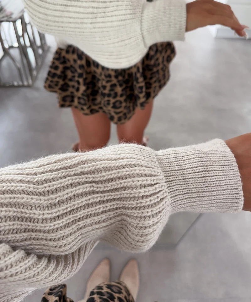 Rollkragen Pullover Yeni Beige