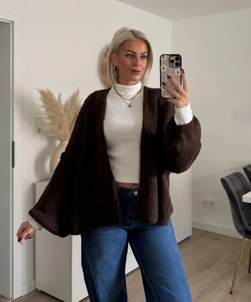 Cardigan Ray Dunkelbraun
