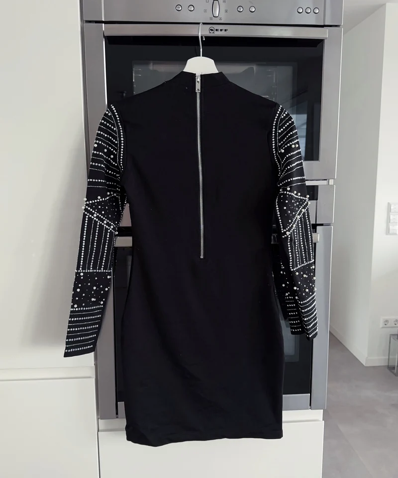 Kleid Agnez Glitzer Schwarz