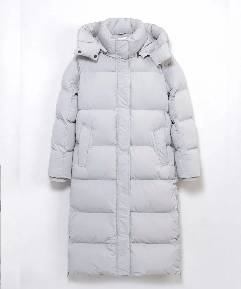 Oversize Jacke Addie Lang Grau