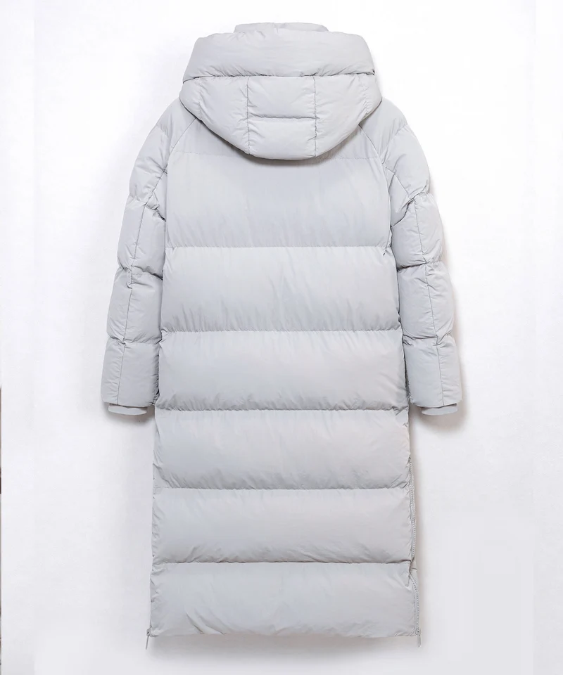 Oversize Jacke Addie Lang Grau