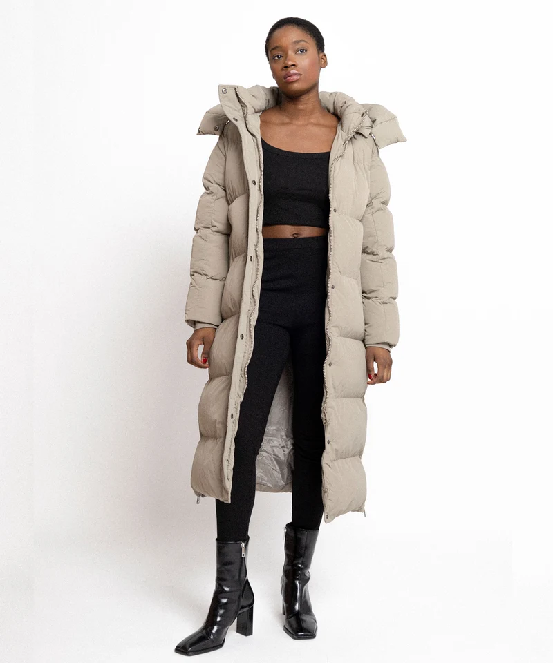 Oversize Jacke Addie Lang Taupe