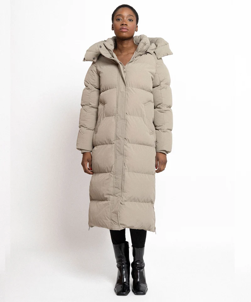 Oversize Jacke Addie Lang Taupe
