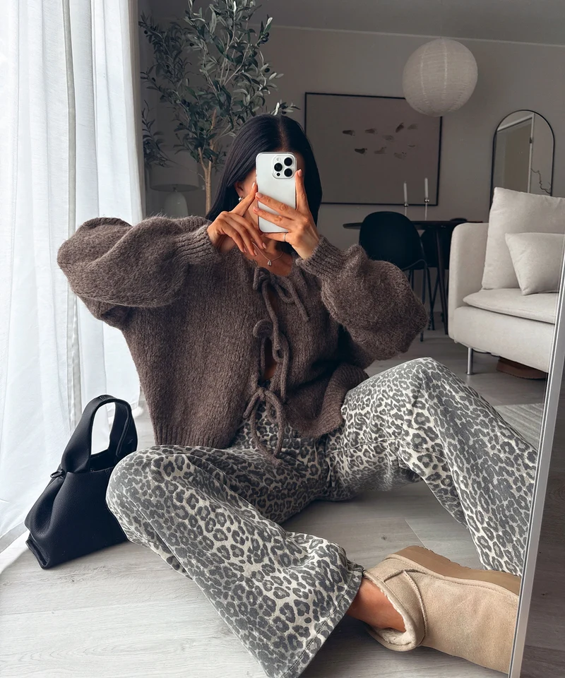 Cardigan Schleife Fia Braun