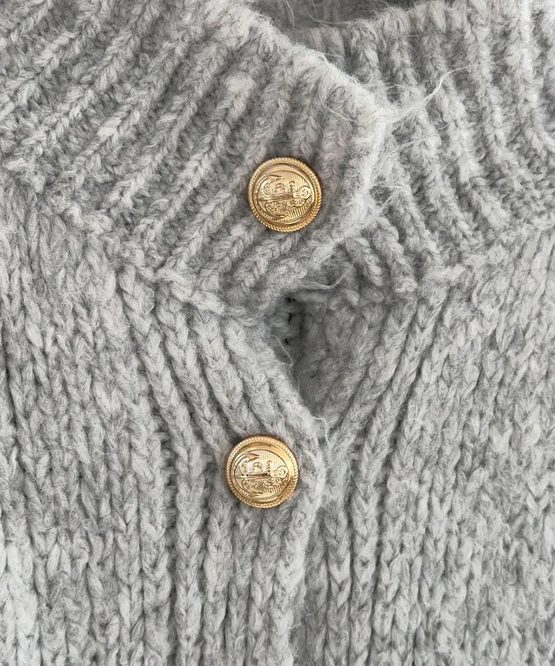 Oversize Strickjacke Jalsien Grau