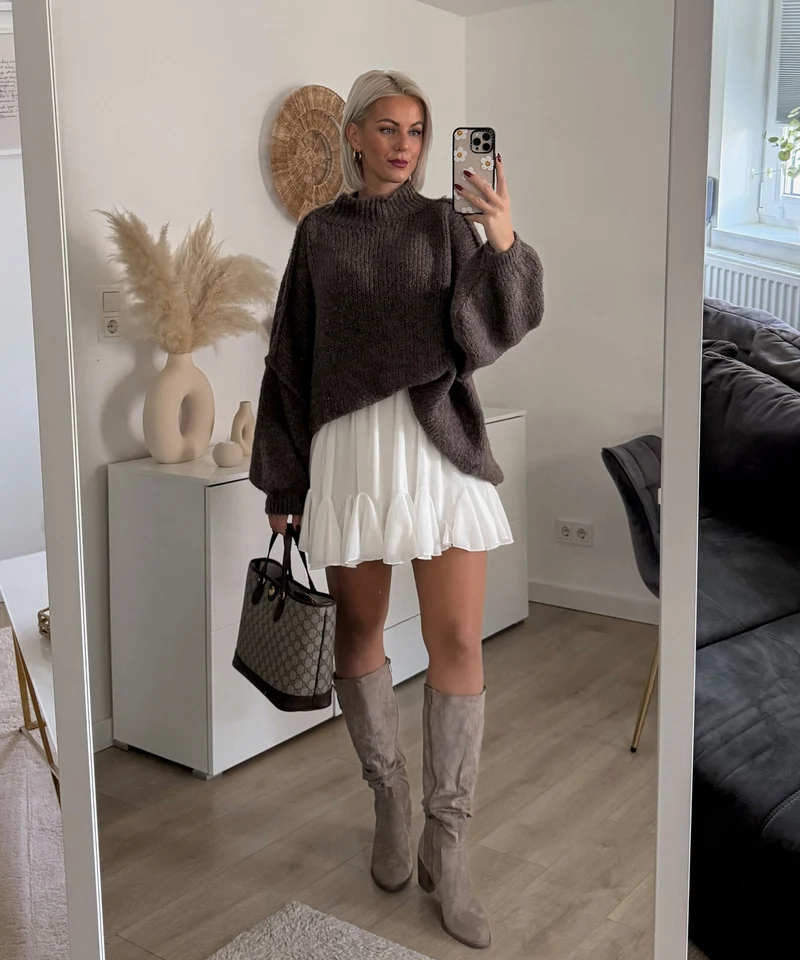 Oversize Pullover Nata Braun