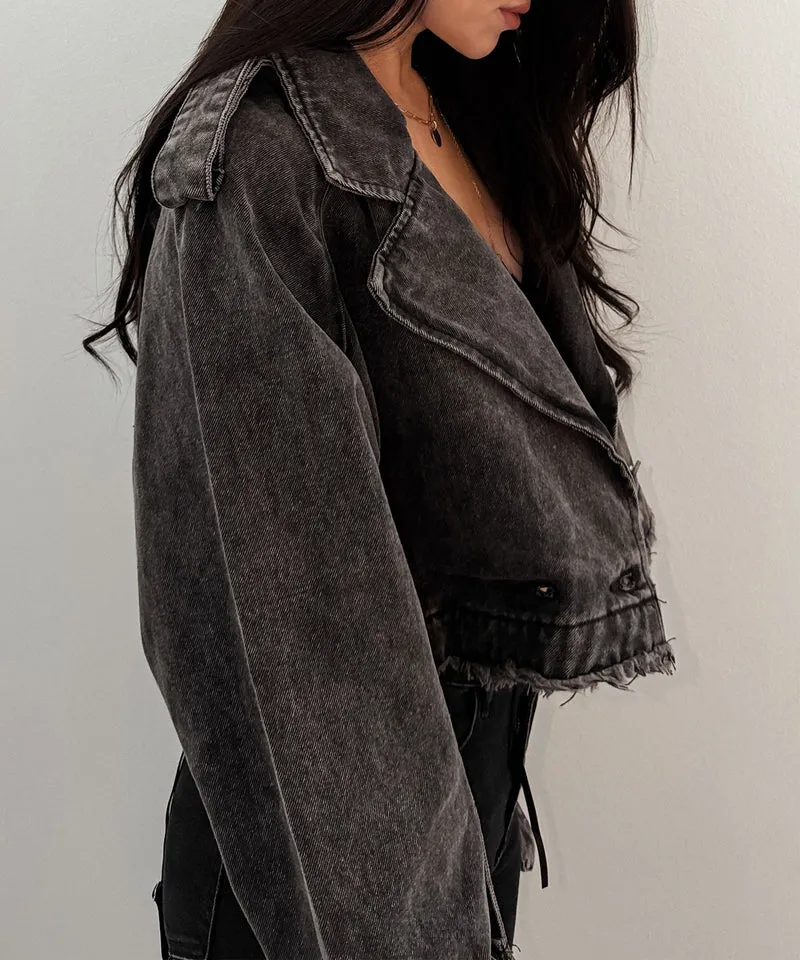 Jeans Trenchjacke Cia Grau