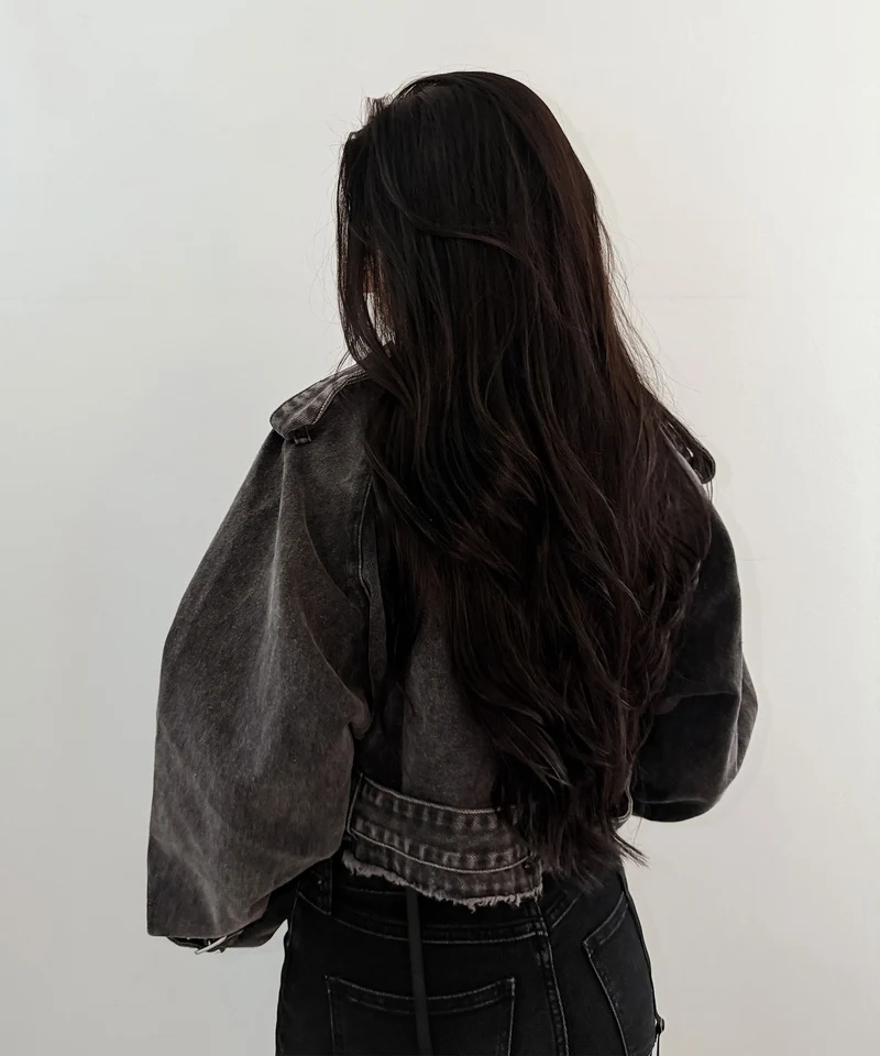Jeans Trenchjacke Cia Grau