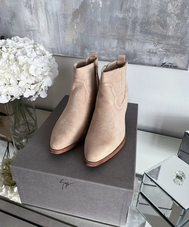 Cowboy Stiefeletten Allie Beige