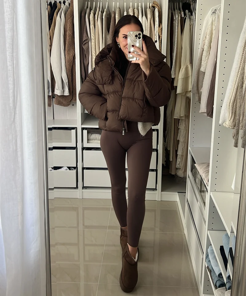 Steppjacke Stella Braun
