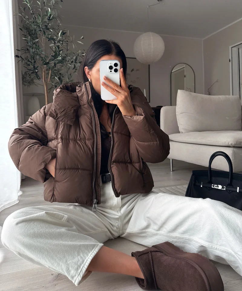 Steppjacke Stella Braun