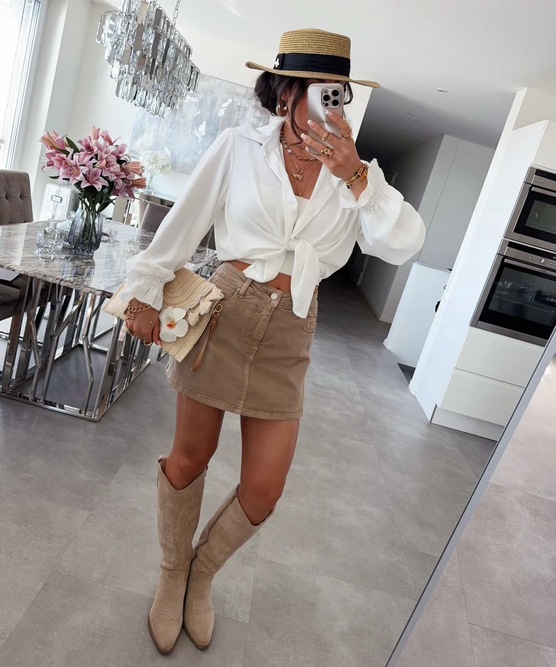 Bluse Diona Weiß