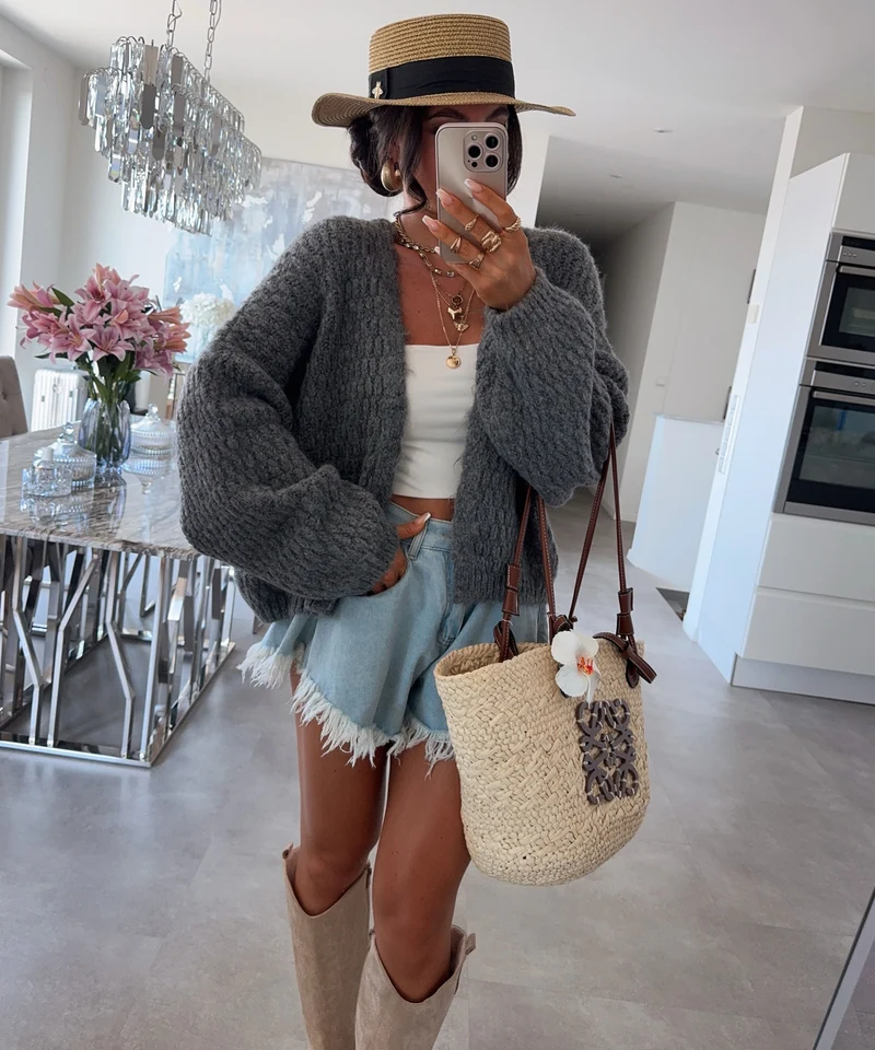 Cardigan Devina Dunkelgrau