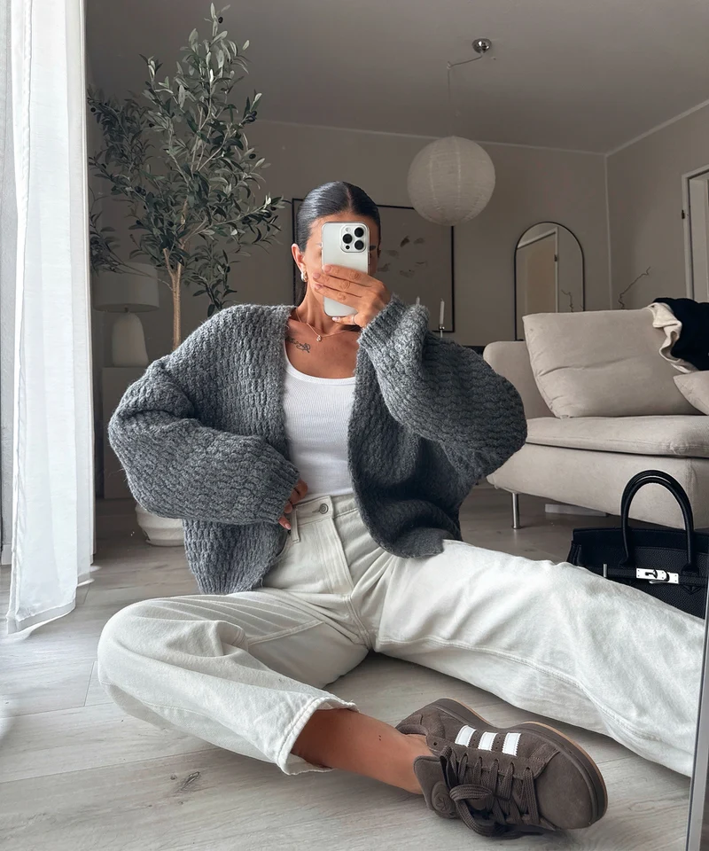 Cardigan Devina Dunkelgrau