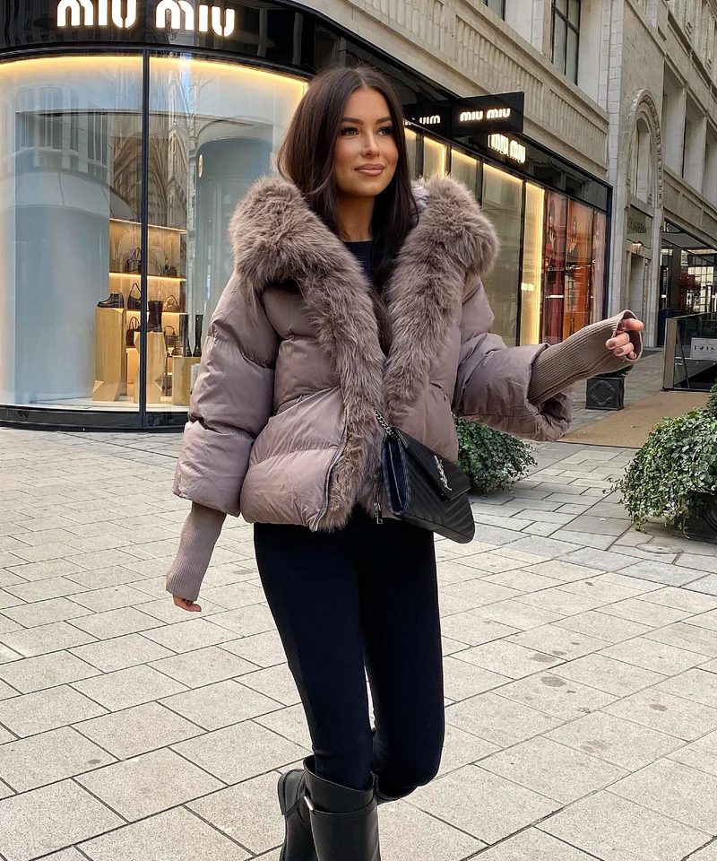 Jacke Fraya Taupe