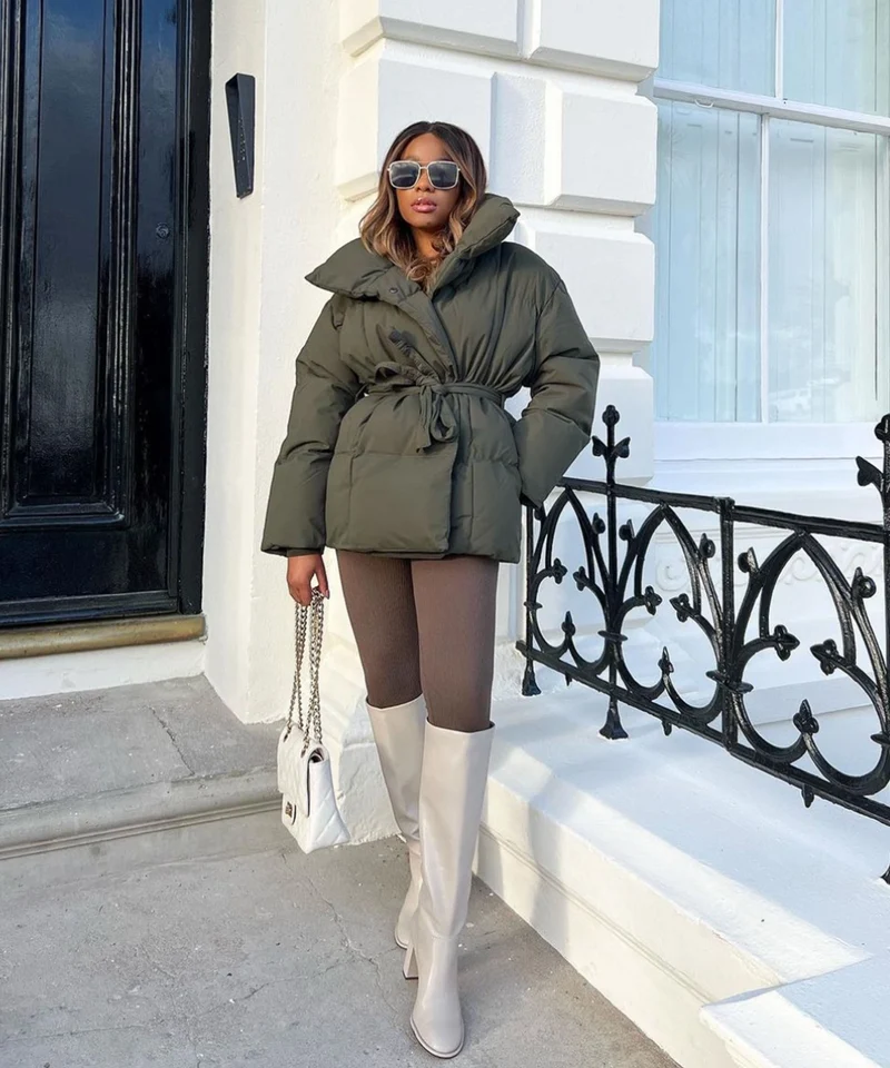 Jacke Kyleih Kurz Khaki