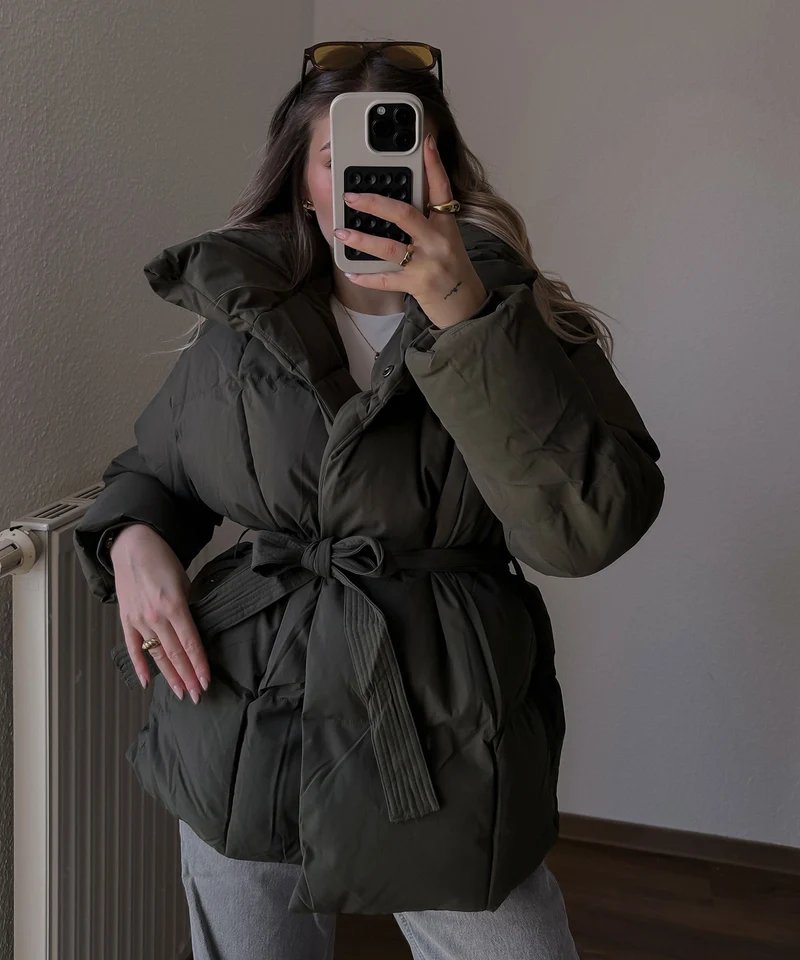 Jacke Kyleih Kurz Khaki