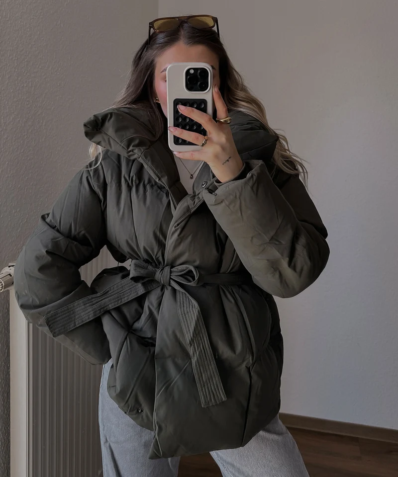 Jacke Kyleih Kurz Khaki