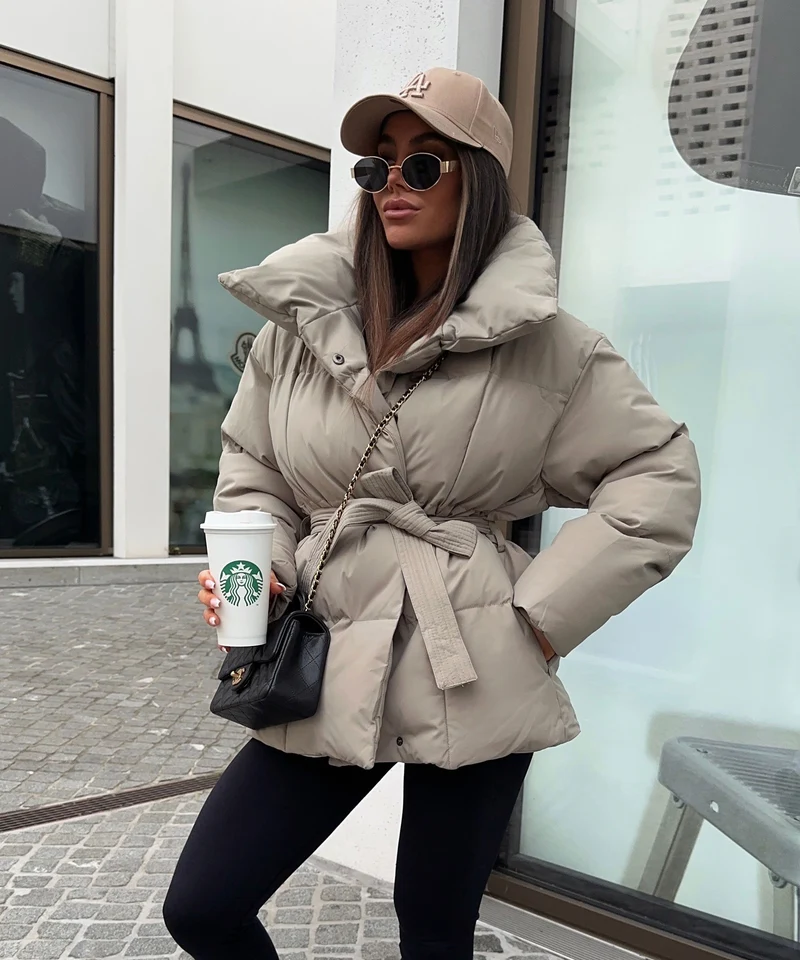 Jacke Kyleih Kurz Taupe