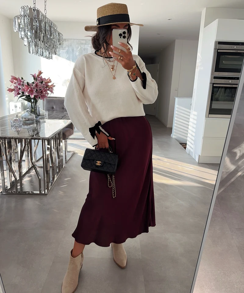 Satin Rock Joie Weinrot