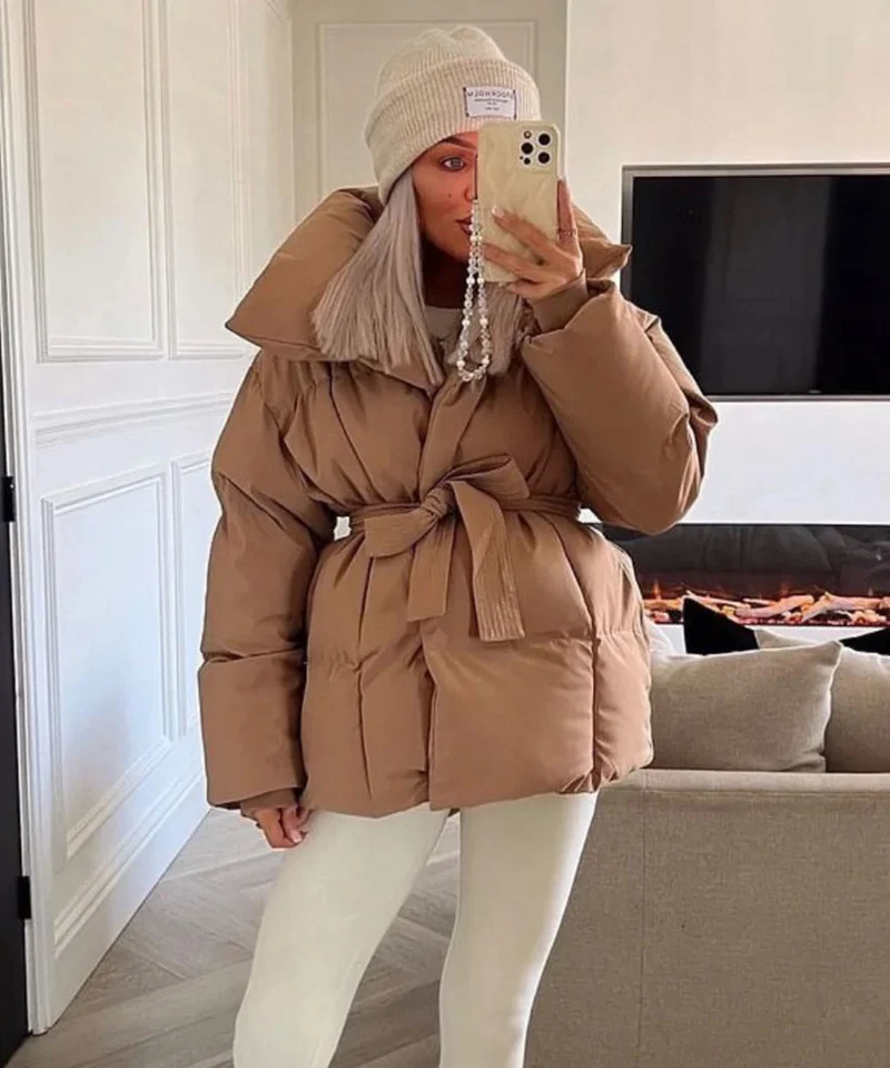Jacke Kyleih Kurz Camel
